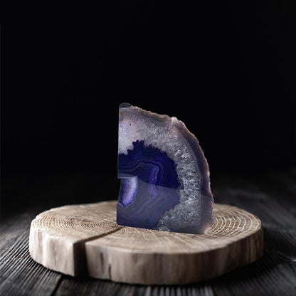 8" Purple Glass Crystal HomeRoots