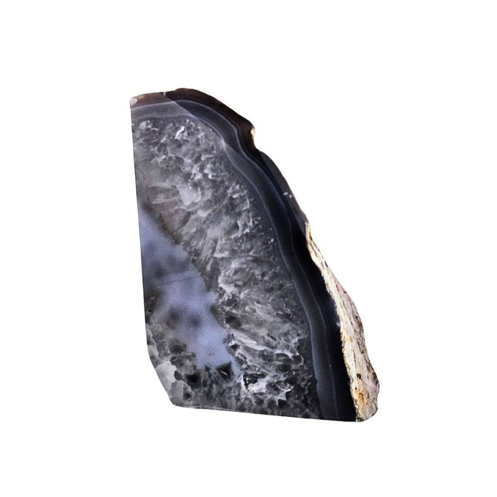 7" Gray Glass Crystal HomeRoots