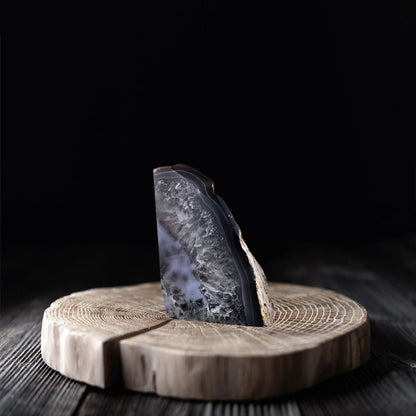 7" Gray Glass Crystal HomeRoots