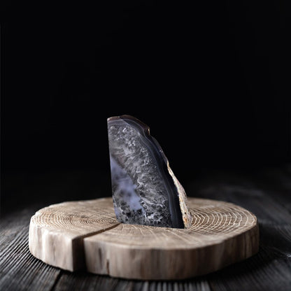 7" Gray Glass Crystal HomeRoots