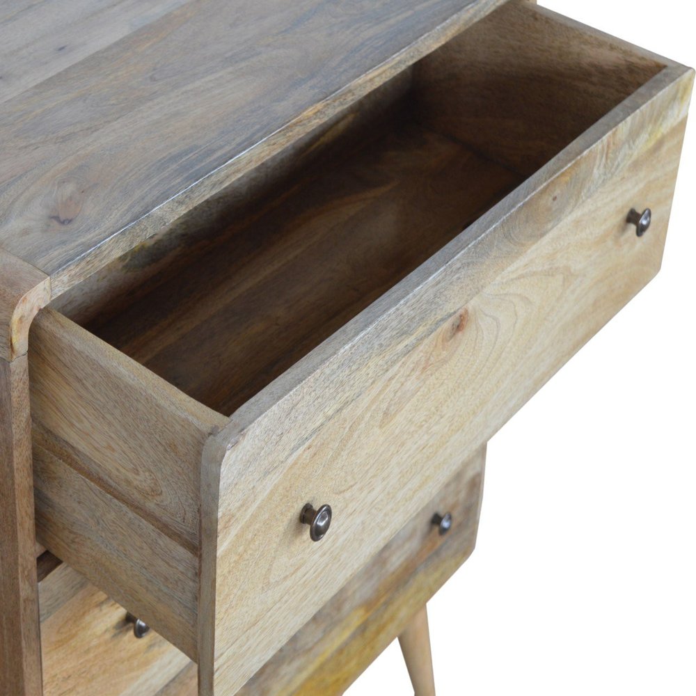 28" Brown Solid Wood Three Drawer Sideboard HomeRoots