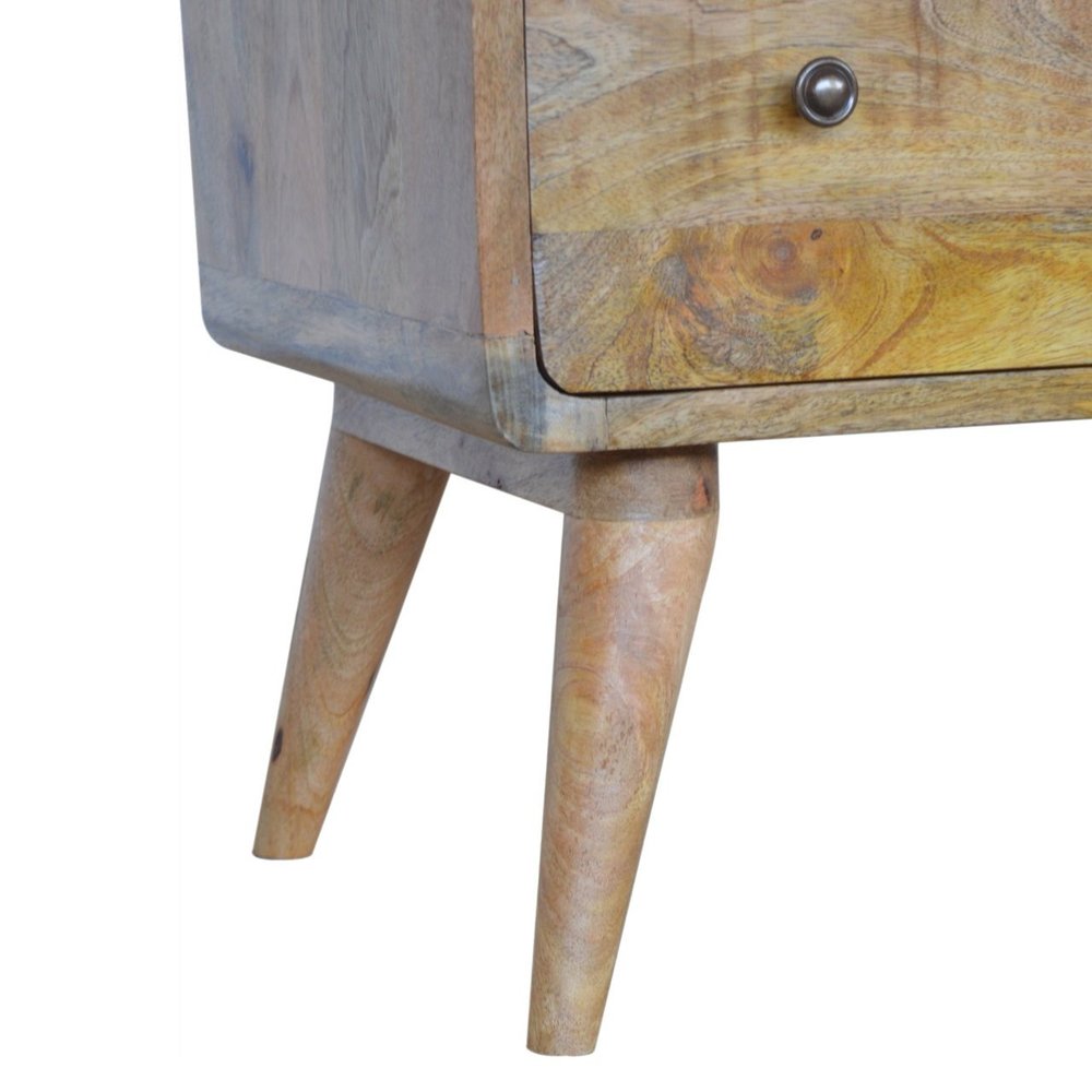 28" Brown Solid Wood Three Drawer Sideboard HomeRoots