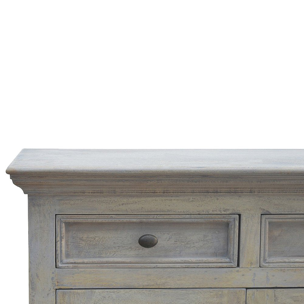 65" Brown Solid Wood Four Drawer Sideboard HomeRoots