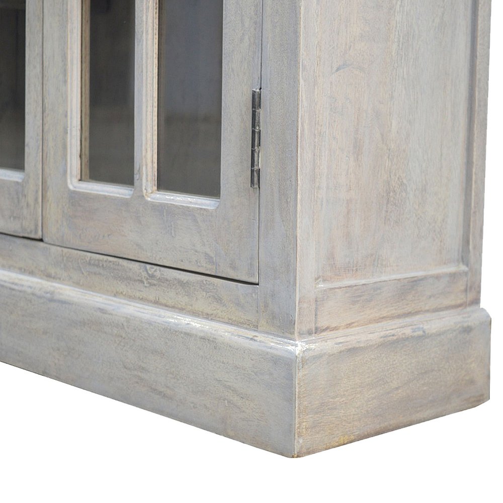 65" Brown Solid Wood Four Drawer Sideboard HomeRoots