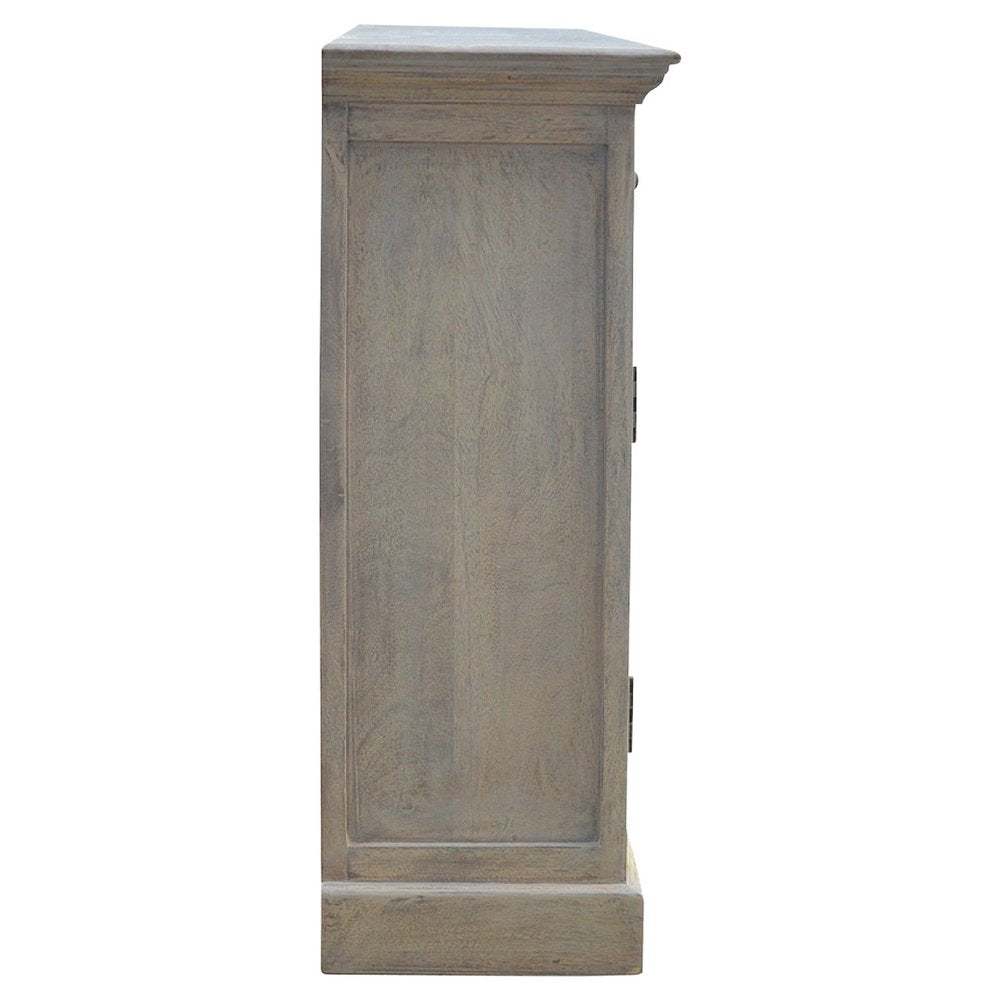 65" Brown Solid Wood Four Drawer Sideboard HomeRoots