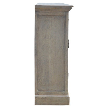 65" Brown Solid Wood Four Drawer Sideboard HomeRoots