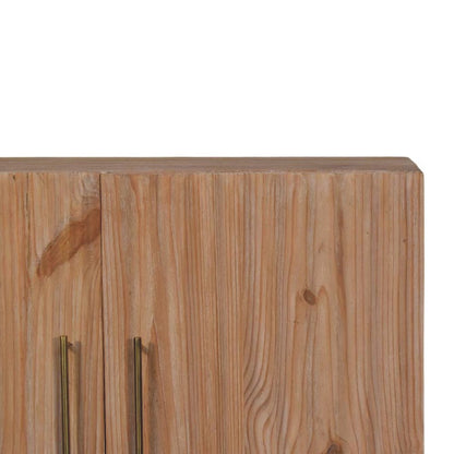 32" Brown Solid Wood Two Drawer Sideboard HomeRoots