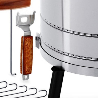 29" X 18" Silver Stainless Steel Portable Smoker Barrel HomeRoots