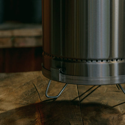 18" X 12" Silver Stainless Steel Portable Smoker Barrel HomeRoots