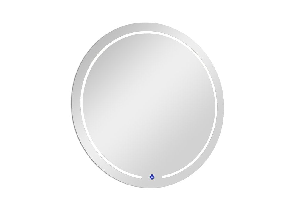 39" Clear Round Lighted Frameless Bathroom Vanity Mirror — view 7