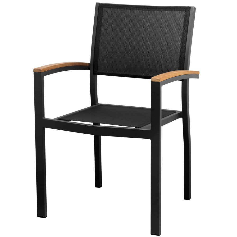 Nine Piece Brown and Black Solid Wood Dining Set with Eight Chairs — view 2