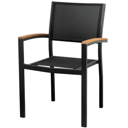 Nine Piece Brown and Black Solid Wood Dining Set with Eight Chairs HomeRoots
