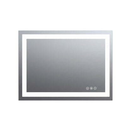 28" Lighted Frameless Bathroom Vanity Mirror
