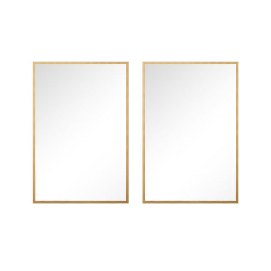 36" Gold Metal Framed Bathroom Vanity Mirror