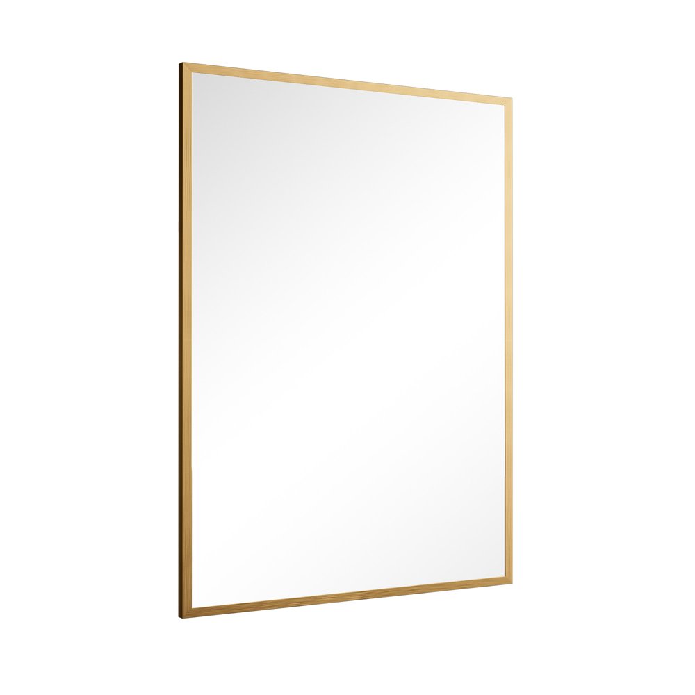 36" Gold Metal Framed Bathroom Vanity Mirror — view 2