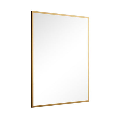 36" Gold Metal Framed Bathroom Vanity Mirror HomeRoots