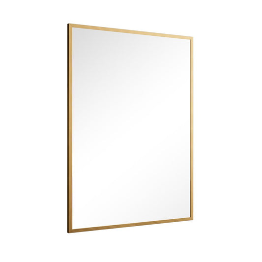 36" Gold Metal Framed Bathroom Vanity Mirror
