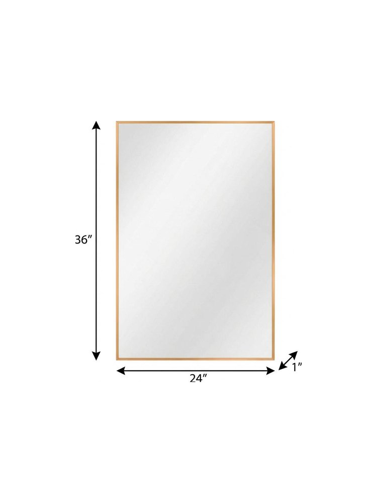 Set of Two Silver Aluminum Framed Bathroom Vanity Mirrors — view 4