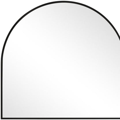 29" Black Metal Wide Arch Framed Bathroom Vanity Mirror HomeRoots