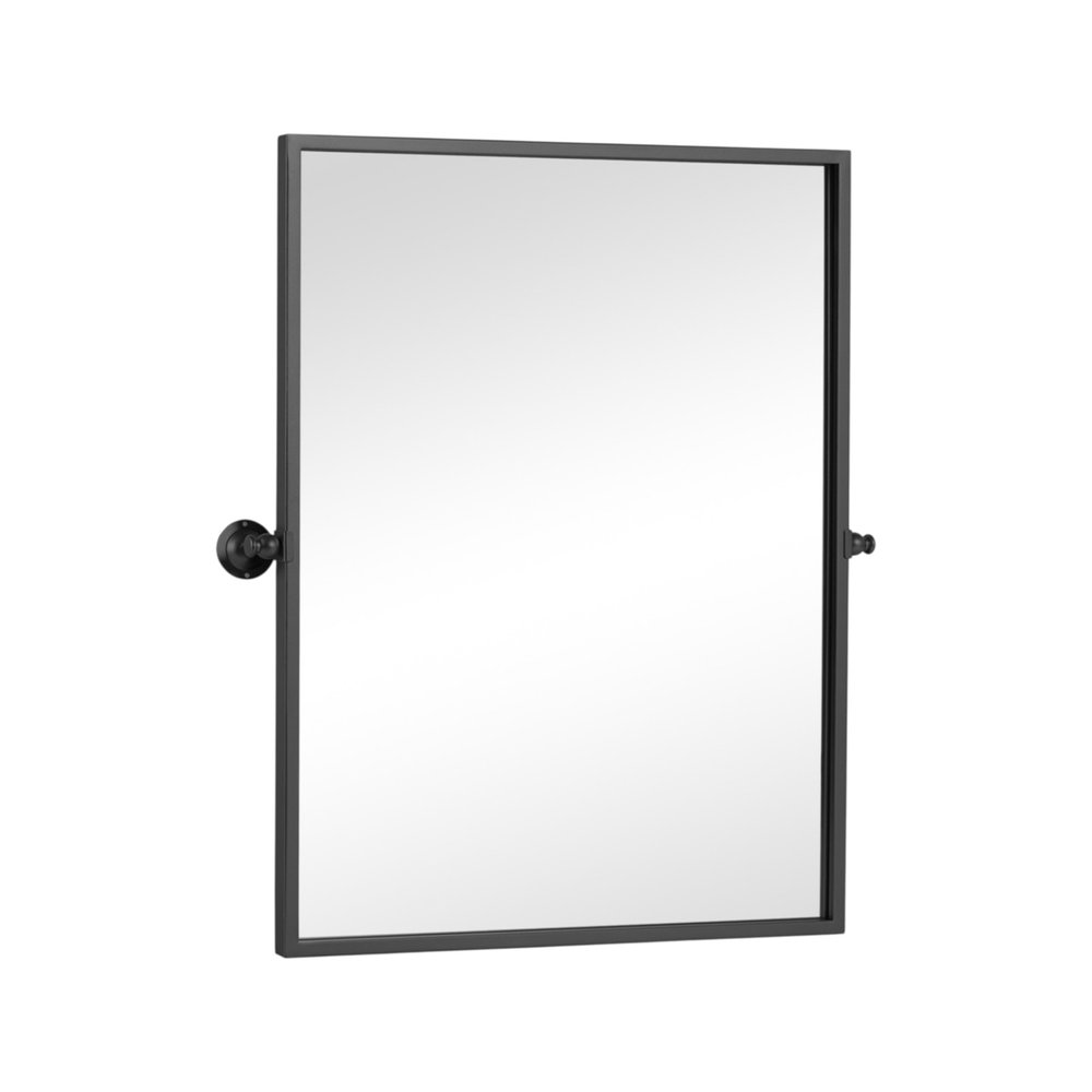 38" X 26" Gold Iron Tilting Framed Bathroom Vanity Mirror — view 7
