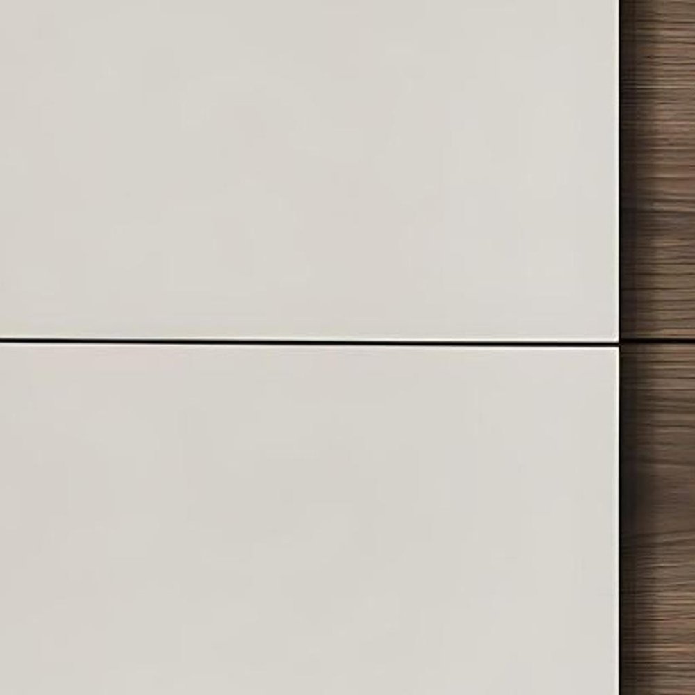 20" Light Gray Wood Two Drawer Nightstand — view 4