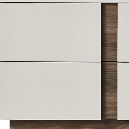 20" Light Gray Wood Two Drawer Nightstand HomeRoots