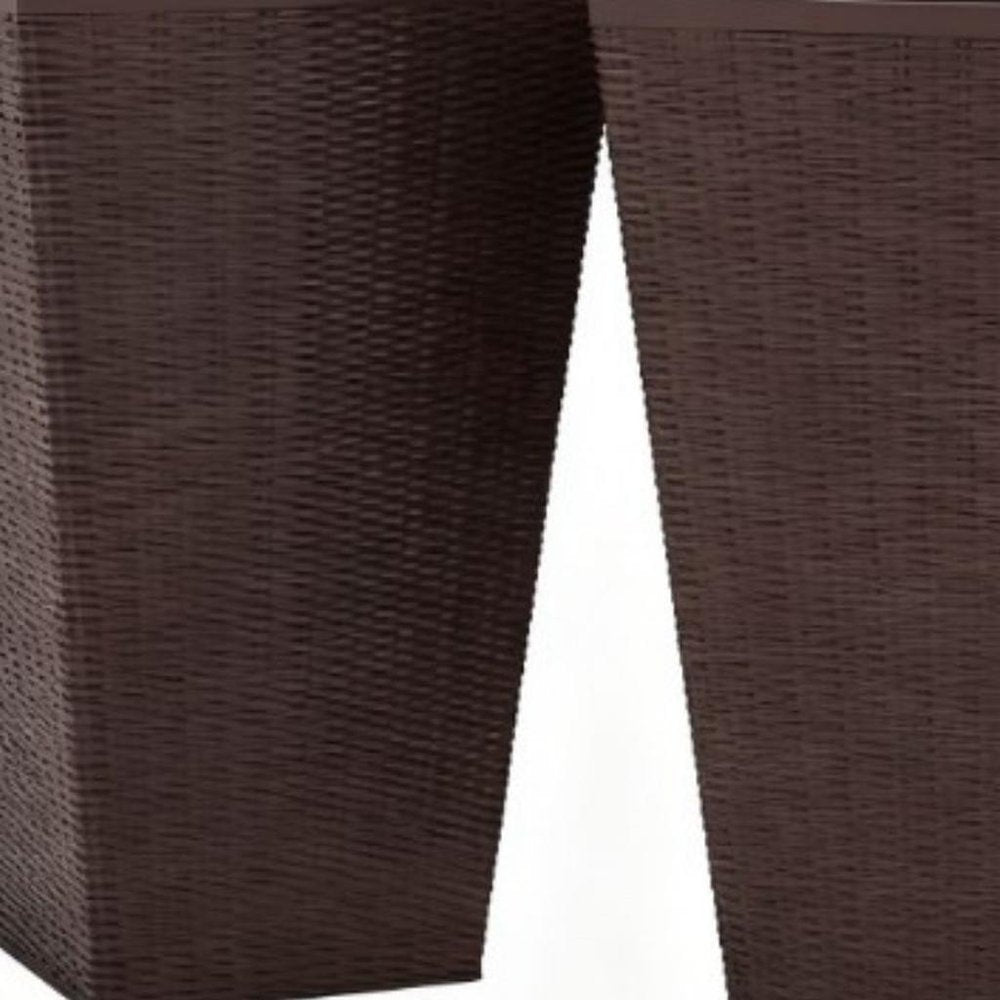 Set of Three Brown Recycled Plastic Rectangular Planter Box — view 2