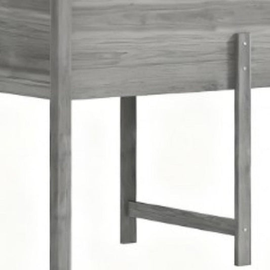 32" X 89" Light Gray Wood Rectangular Planter Box