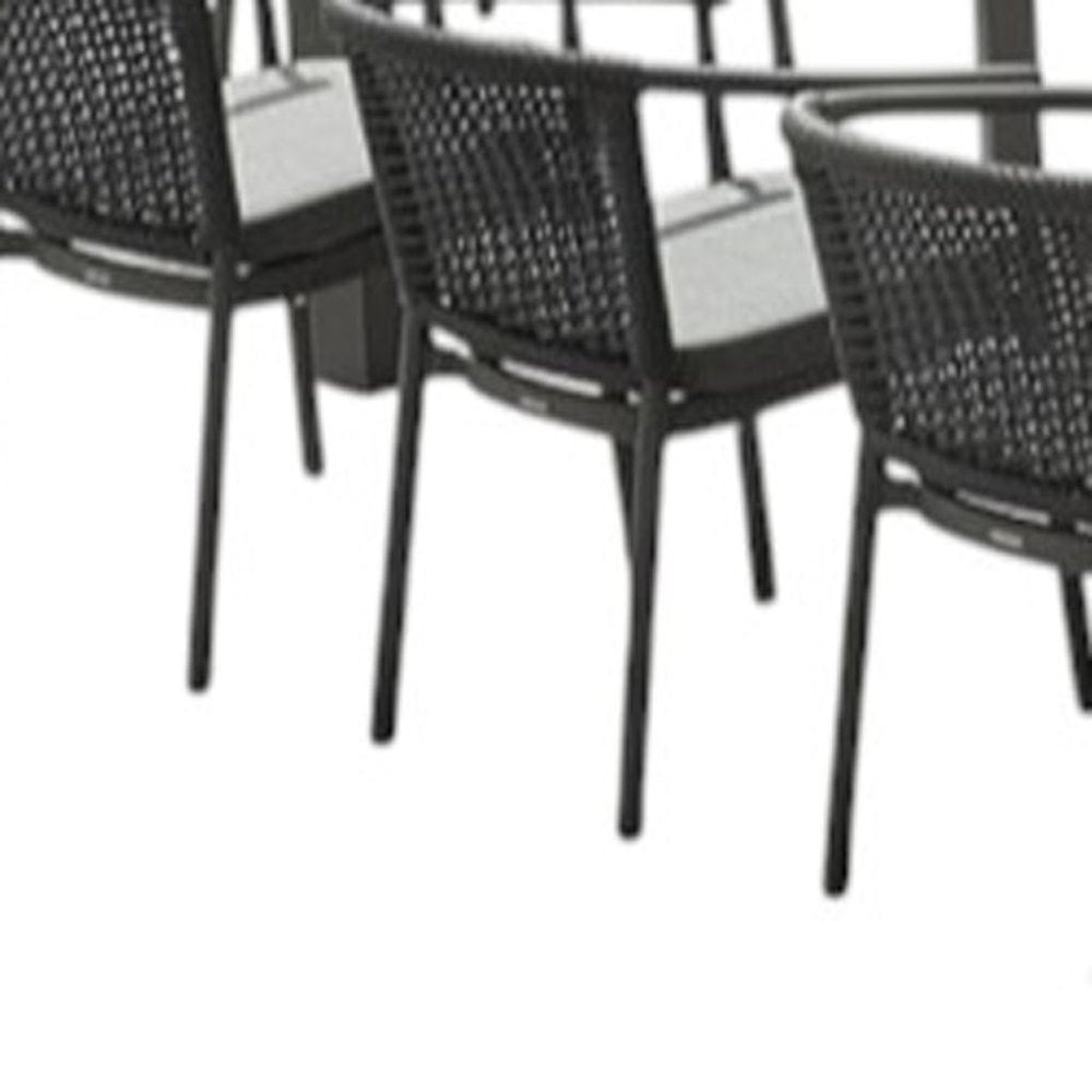 13 Piece Natural and Black Solid Wood Dining Set with Twelve Chairs — view 3
