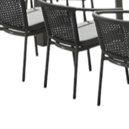13 Piece Natural and Black Solid Wood Dining Set with Twelve Chairs HomeRoots