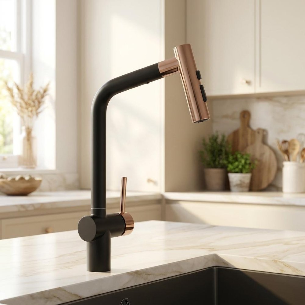 5" Black Stainless Steel Bar Faucet — view 2