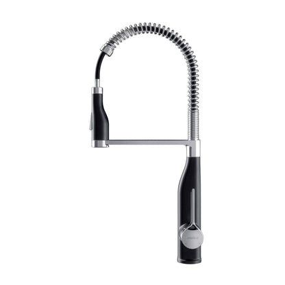 4" Black Stainless Steel Pull-Down Faucet HomeRoots
