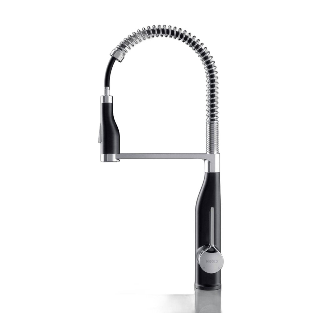 4" Black Stainless Steel Pull-Down Faucet HomeRoots