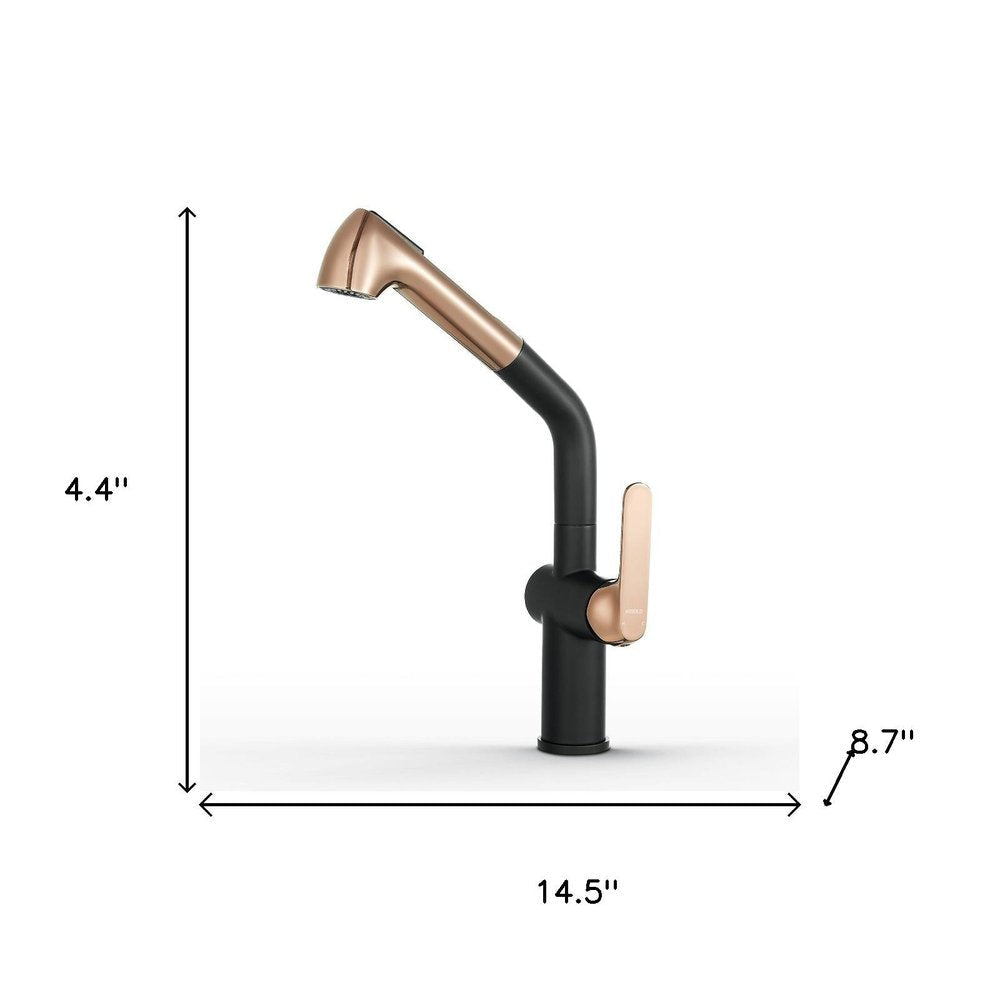 15" Black Stainless Steel Bar Faucet — view 4