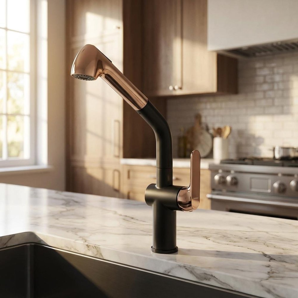 15" Black Stainless Steel Bar Faucet — view 1