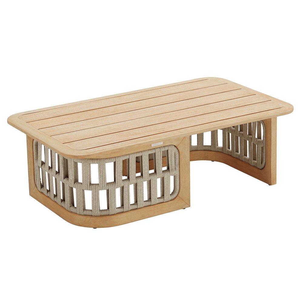 Four Piece Almond Outdoor Patio Set With Table — view 3