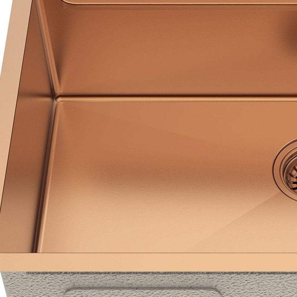 9" X 30" Gold Stainless Steel Undermount Kitchen Sink — view 3
