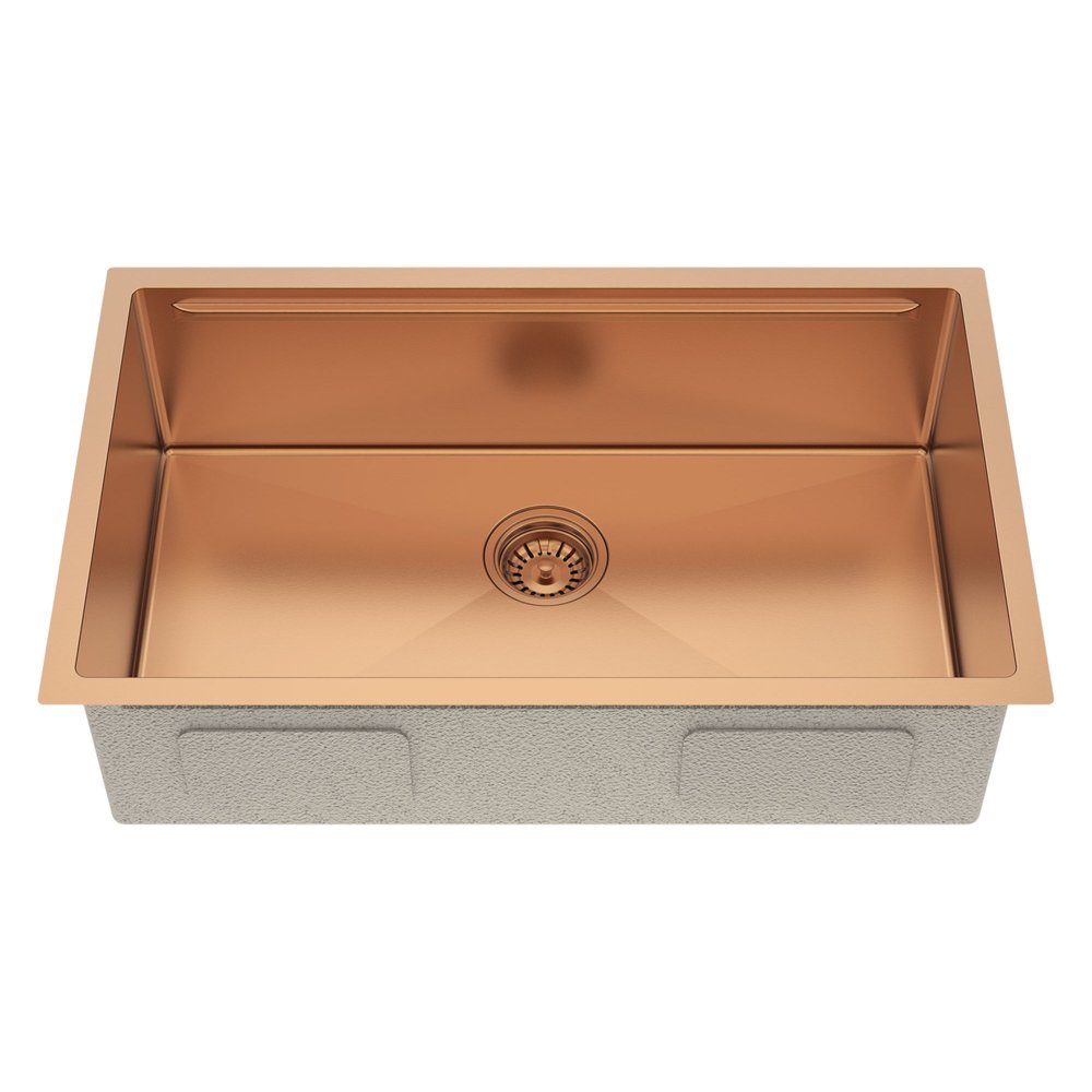 9" X 30" Gold Stainless Steel Undermount Kitchen Sink — view 5