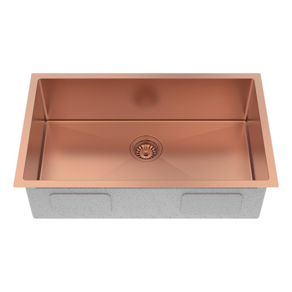 10" X 30" Gold Stainless Steel Undermount Kitchen Sink — view 3
