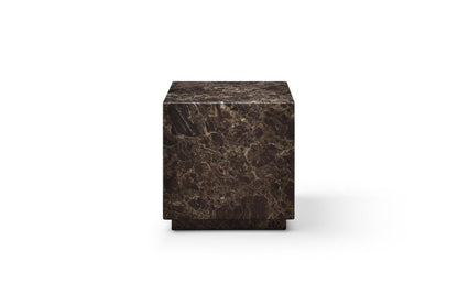 20" Black Marble Square Block End Table HomeRoots
