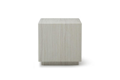 20" Black Marble Square Block End Table HomeRoots