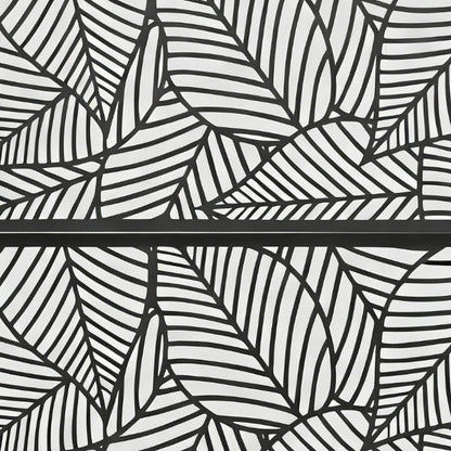 72" Black Argyle Steel Three Panel Outdoor Privacy Screen HomeRoots