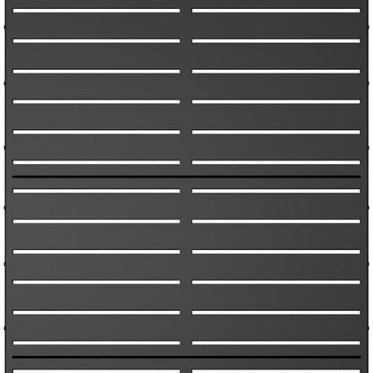 72" Black Argyle Steel Three Panel Outdoor Privacy Screen HomeRoots