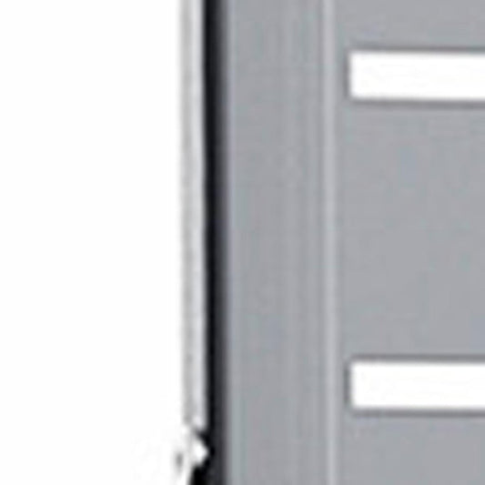 72" Gray Argyle Steel Six Panel Outdoor Privacy Screen
