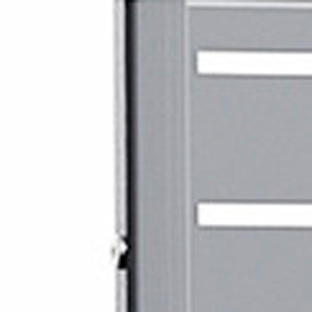 72" Gray Argyle Steel Six Panel Outdoor Privacy Screen HomeRoots