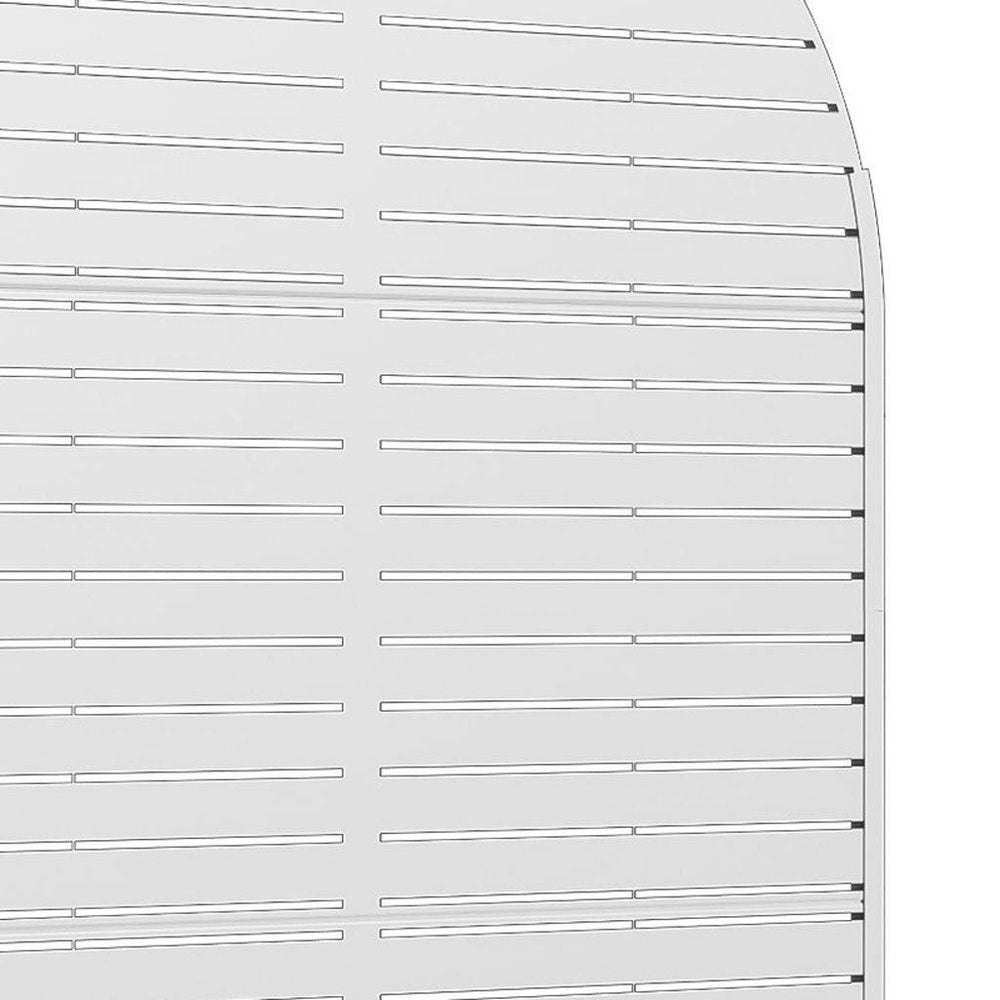 72" White Argyle Steel Three Panel Outdoor Privacy Screen HomeRoots
