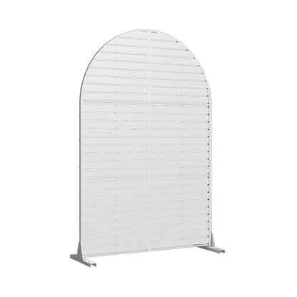 72" White Argyle Steel Three Panel Outdoor Privacy Screen HomeRoots
