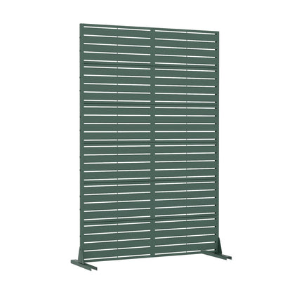 72" Green Argyle Steel Six Panel Outdoor Privacy Screen HomeRoots