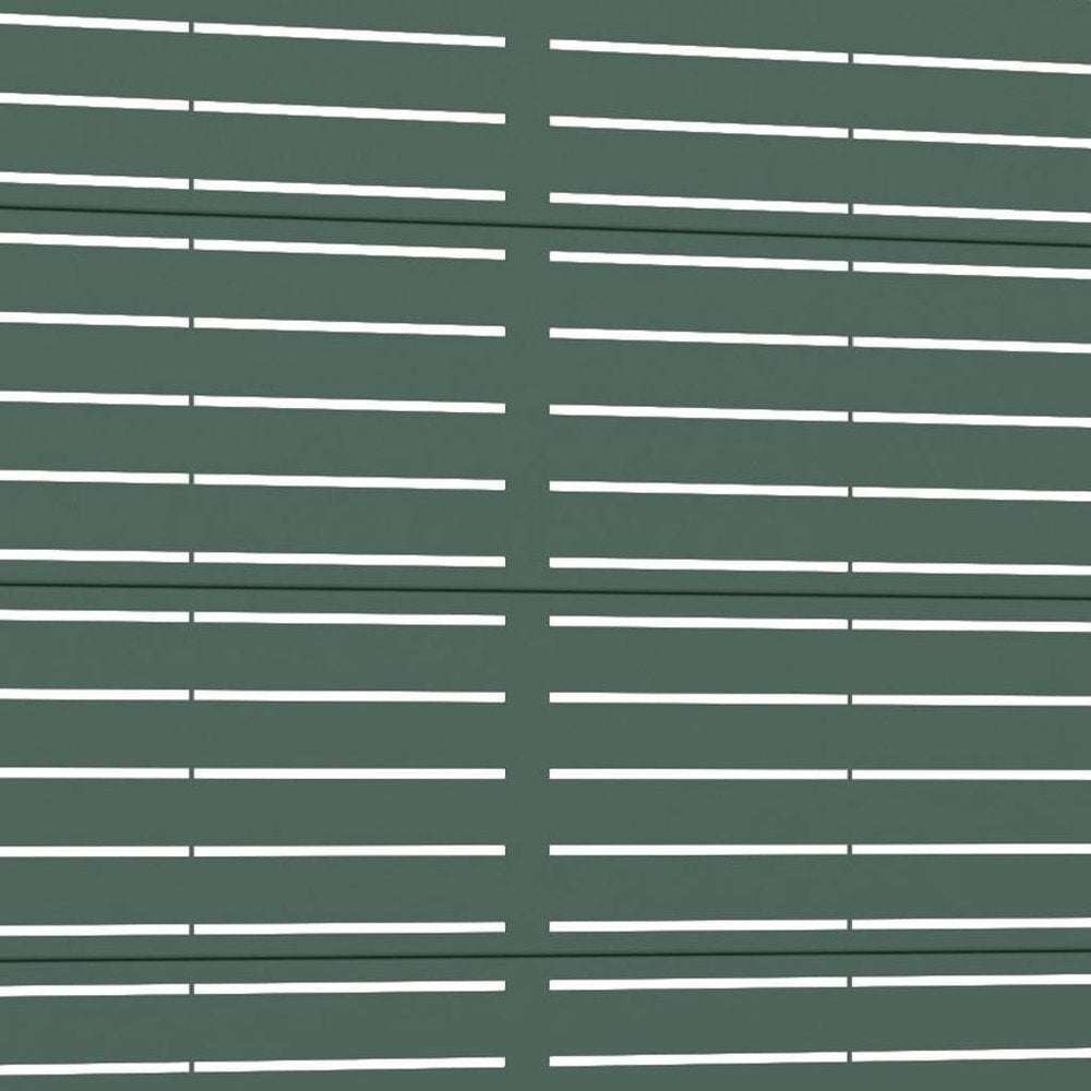 72" Green Argyle Steel Six Panel Outdoor Privacy Screen — view 3