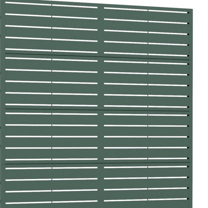 72" Green Argyle Steel Six Panel Outdoor Privacy Screen HomeRoots